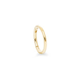 Ciclo 9k solid yellow gold 8mm clicker hoop earring