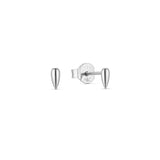 Pepita white gold plated tiny seed stud earring