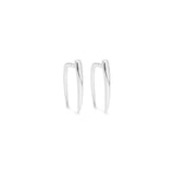 Zanna white gold plated earrings