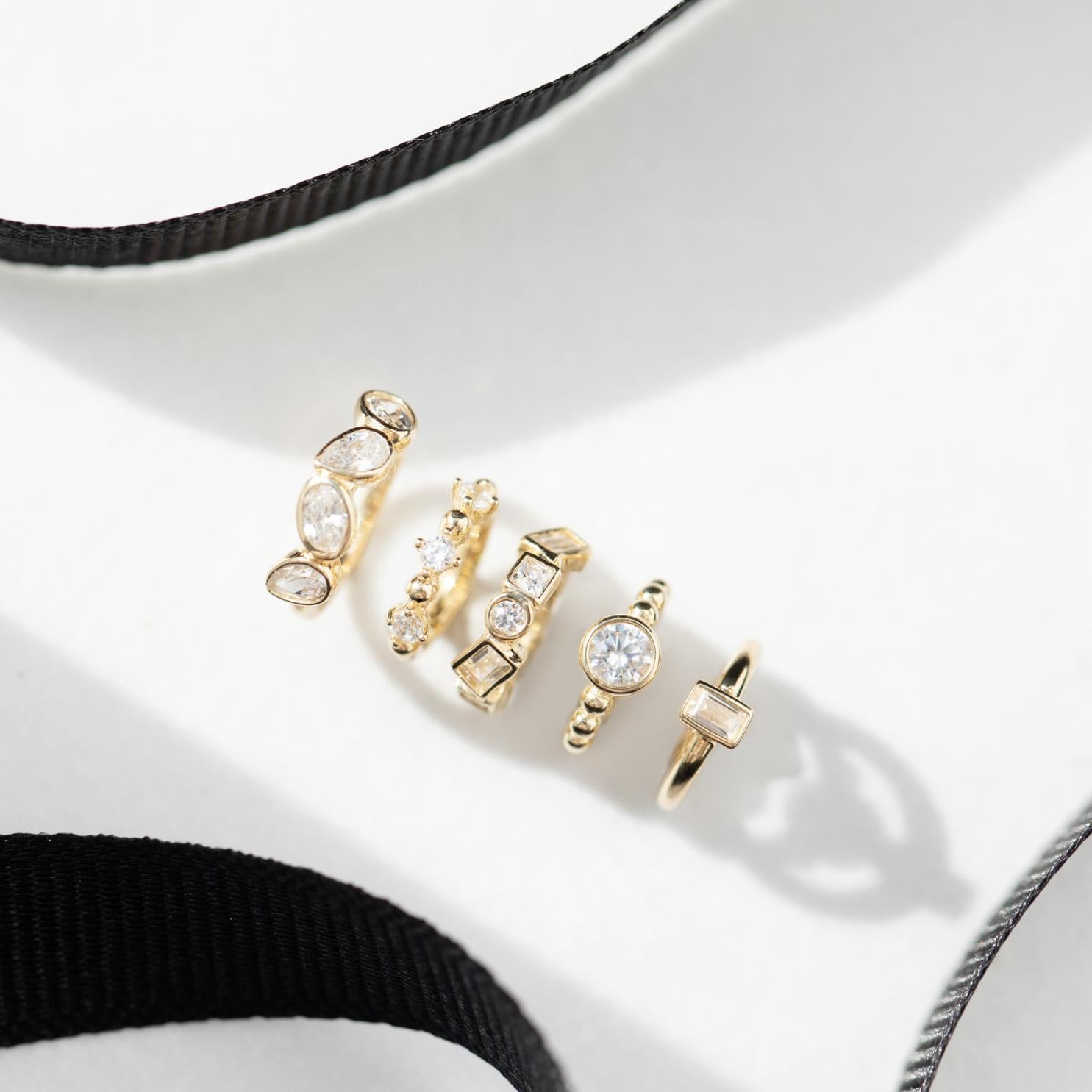 solid gold huggie hoop earrings - Helix & Conch