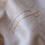 Hilo yellow gold single threader earring - Helix & Conch