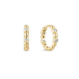PRE-ORDER Stellar yellow gold plated hoop earring