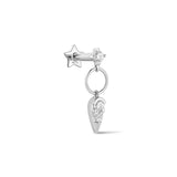 PRE-ORDER - Kate Labret Stud - 9k Solid White Gold
