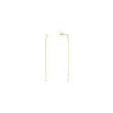 Joya freshwater pearls on chain stud earring