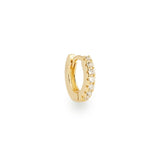 Bijou tiny gold single huggie hoop earring