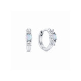 Celeste Huggie Hoop - Silver