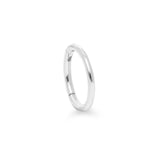 Ciclo large 9k solid white gold clicker earring for conch