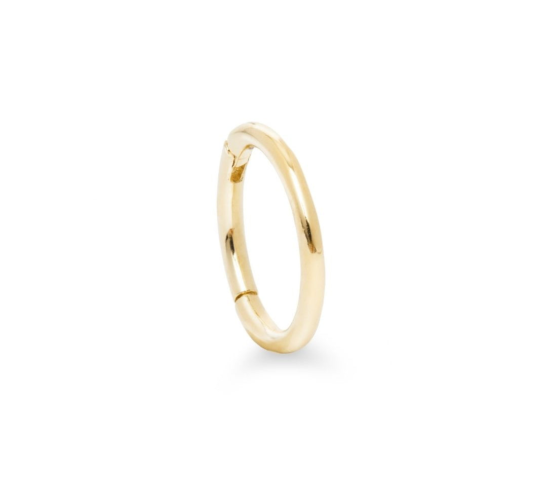 Ciclo large 9k solid yellow gold clicker earring for conch