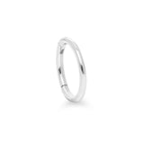 Ciclo large 9k solid white gold clicker earring for conch