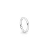 Ciclo 9k solid white gold 6mm clicker hoop earring