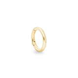 Ciclo 9k solid yellow gold 6mm clicker hoop earring