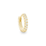 Eterna gold single huggie hoop earring