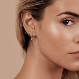 Ciclo 8mm Clicker Hoop - 9k Solid Gold