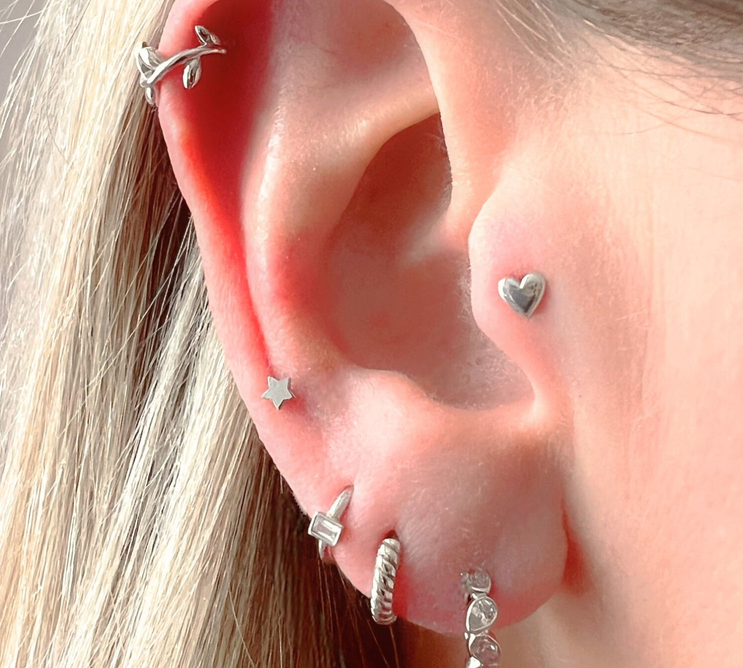 vides vine earring for helix piercing  - Helix & Conch