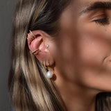 Rojillo Gold single ear cuff - Helix & Conch