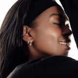 Lumen Lightning Bolt Labret Stud - 9k Solid White Gold