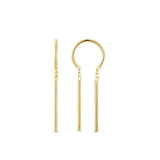 Sonora Threader Hoop - Gold