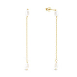 Joya freshwater pearls on chain stud earring