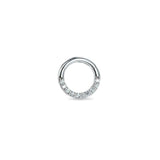 Eclipse 9k solid white gold daith earring