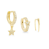 Yellow Gold Celestial Stacking Set (Singles)