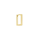 Artus yellow gold plated large hoop earring - Helix & Conch