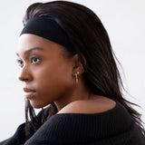 Cheuron gold plated single stud earring