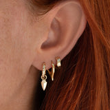 Forcella Wishbone Hoop - Gold