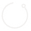 Helix hoop, light finish
