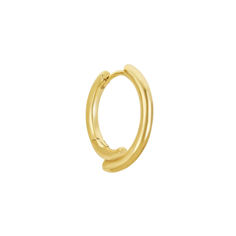 Midas yellow gold plated large hoop earring