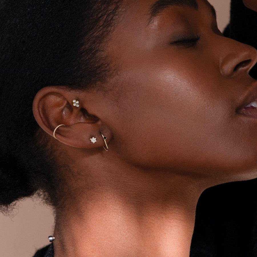 Dainty Hoop Earrings 10mm | Solid 14k Gold Hoop Earrings | Fine Jewelry –  Helen Ficalora